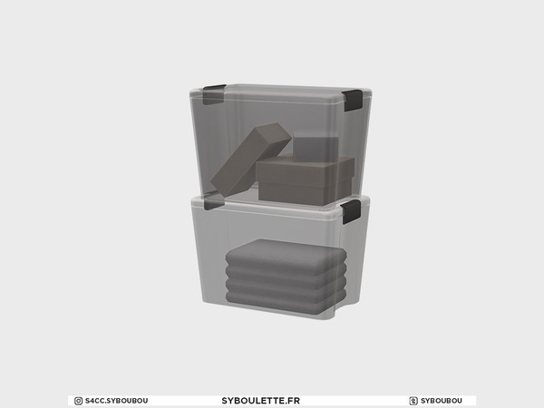 Sims 4 — Attic - Seasons required - Decoration box by Syboubou — This is a plastic decoration box for putting seasonal