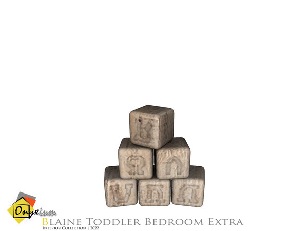 Sims 4 — Blaine Decor Cubes by Onyxium — Onyxium@TSR Design Workshop Toddler Bedroom Collection | Belong To The 2022 Year