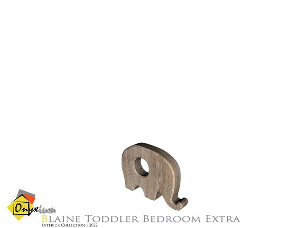 Sims 4 — Blaine Wooden Elephant Toy Decor by Onyxium — Onyxium@TSR Design Workshop Toddler Bedroom Collection | Belong To