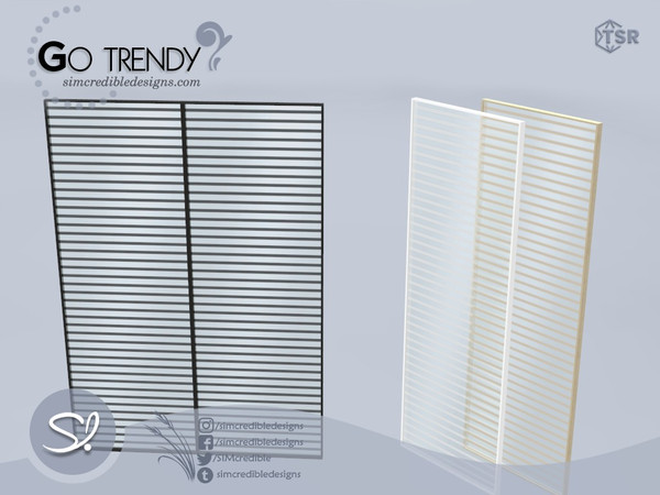 Sims 4 — Go Trendy Separator by SIMcredible! — by SIMcredibledesigns.com available exclusively at TSR 3 colors variations