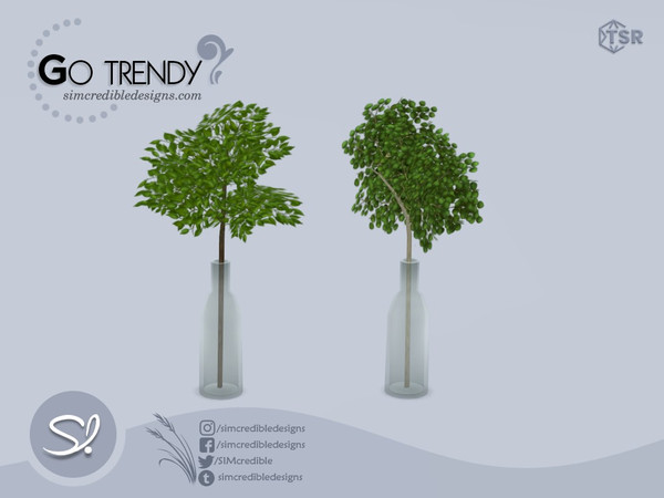 Sims 4 — Go Trendy Plant by SIMcredible! — by SIMcredibledesigns.com available exclusively at TSR 2 variations