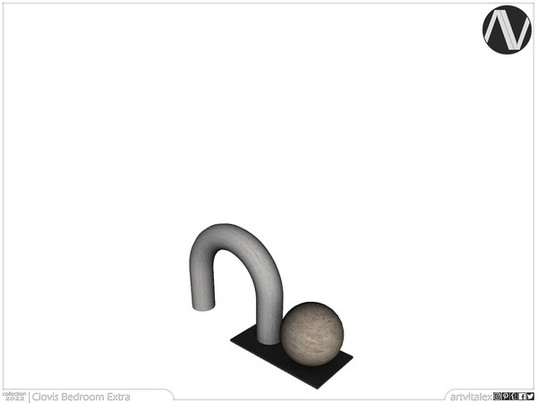 Sims 4 — Clovis Geometric Decor by ArtVitalex — Bedroom Collection | All rights reserved | Belong to 2022 ArtVitalex@TSR