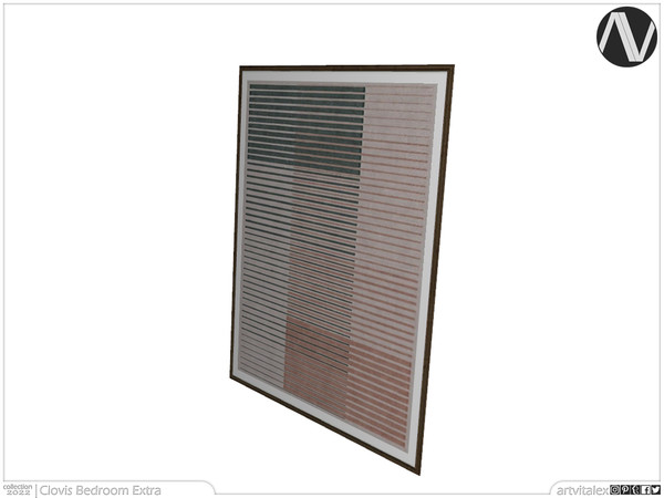 Sims 4 — Clovis Big Painting Frame by ArtVitalex — Bedroom Collection | All rights reserved | Belong to 2022