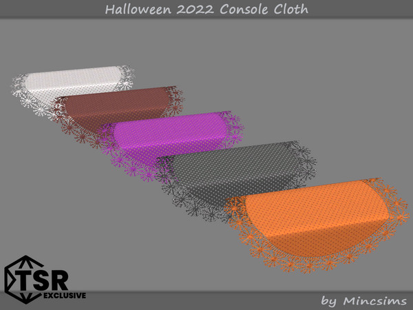 Sims 4 — Halloween 2022 Console Cloth by Mincsims — Basegame Compatible