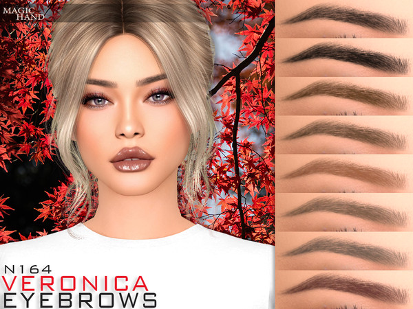 Sims 4 — [Patreon] Veronica Eyebrows N164 by MagicHand — Natural eyebrows in 13 colors - HQ Compatible. Preview - CAS