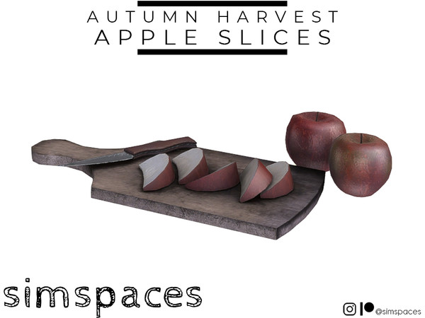 Sims 4 — Autumn Harvest - apple slices by simspaces — Part of the Autumn Harvest set: finally a chance to enjoy your
