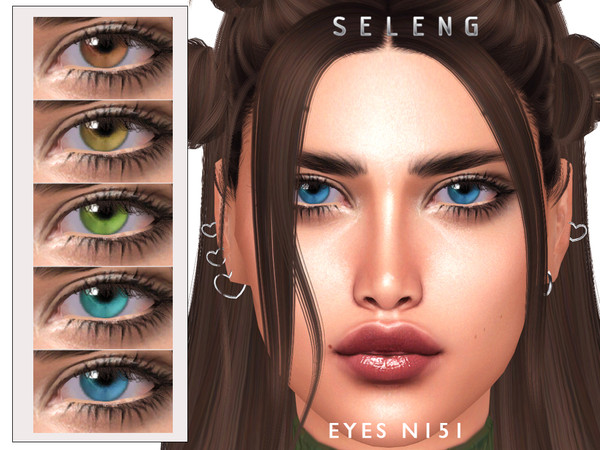 Sims 4 — Eyes N151 by Seleng — HQ compatible eyes with 15 colours. Allowed for all the ages. Enjoy!