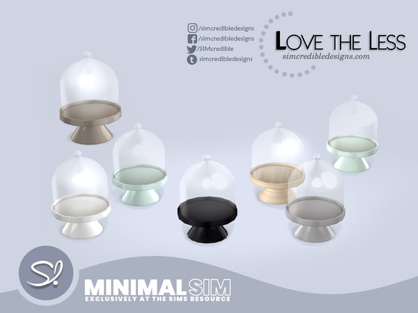 Sims 4 — MinimalSIM Love the Less glass cloche decor by SIMcredible! — by SIMcredibledesigns.com available exclusively at