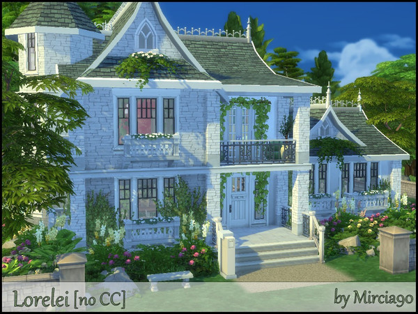 Sims 4 — Lorelei by Mircia90 — A small old style house with a modern interior. Lot Size: 30X20 Price: 100 265 $ No CC