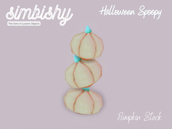 Sims 4 — Halloween Spoopy - Pumpkin Stack by simbishy — Happy Halloween 2022 my spoopy little boos! A cute stack of
