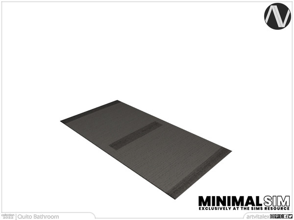 Sims 4 — MinimalSIM | Quito Rug by ArtVitalex — Bathroom Collection | All rights reserved | Belong to 2022 ArtVitalex@TSR