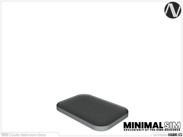 Sims 4 — MinimalSIM | Quito Accessory Tray by ArtVitalex — Bathroom Collection | All rights reserved | Belong to 2022