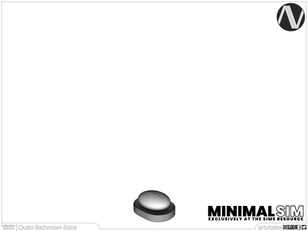 Sims 4 — MinimalSIM | Quito Soap Dish by ArtVitalex — Bathroom Collection | All rights reserved | Belong to 2022