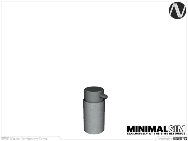 Sims 4 — MinimalSIM | Quito Soap Dispenser by ArtVitalex — Bathroom Collection | All rights reserved | Belong to 2022