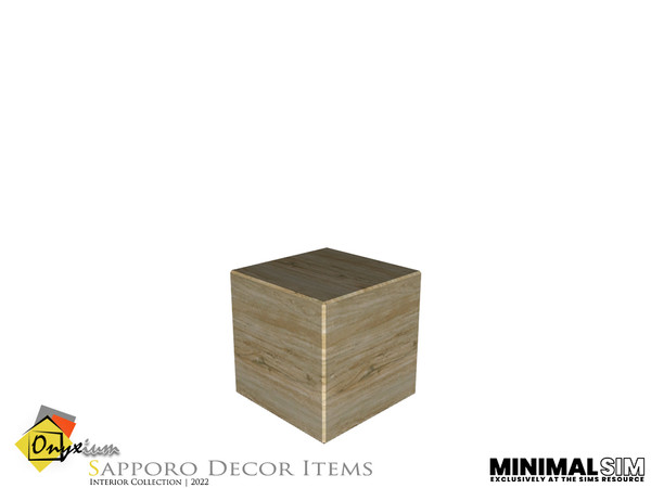 Sims 4 — MinimalSIM - Sapporo Wooden Stand Tall by Onyxium — Onyxium@TSR Design Workshop Decoration Collection | Belong