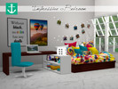 Sims 4 — Impressive Bedroom by zarkus — Impressive Bedroom is a set inspired by some teen bedrooms' pics I have seen on