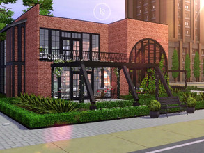 Sims 3 — Industrial Coffee by Lunasims_ — Cafeteria and bakery for your sims to have fun! Includes industrial kitchen,