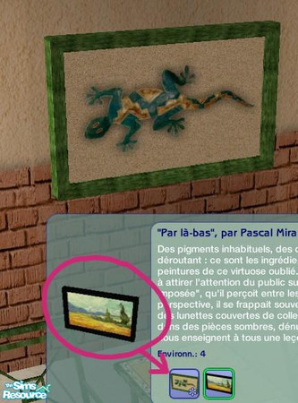 Sims 2 — largePaintingSoleil match with sim patio by wondernounou — Before winter, give sun to your sims with a yellow