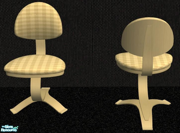 Sims 2 — NK PI Desk Chair Frames - Yellow by MoMama — A great chair starts with a great foundation. This desk chair frame