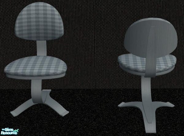 Sims 2 — NK PI Desk Chair Frames - Steel Blue by MoMama — A great chair starts with a great foundation. This desk chair