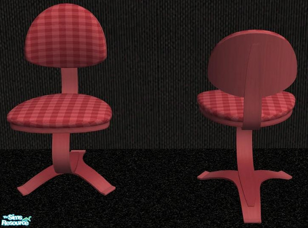 Sims 2 — NK PI Desk Chair Frames - Red by MoMama — A great chair starts with a great foundation. This desk chair frame