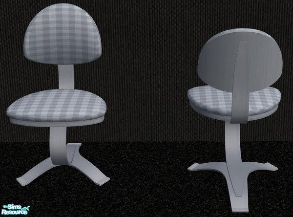 Sims 2 — NK PI Desk Chair Frames - Dusty Blue by MoMama — A great chair starts with a great foundation. This desk chair