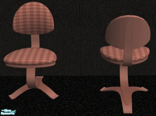 Sims 2 — NK PI Desk Chair Frames - Dark Rose by MoMama — A great chair starts with a great foundation. This desk chair