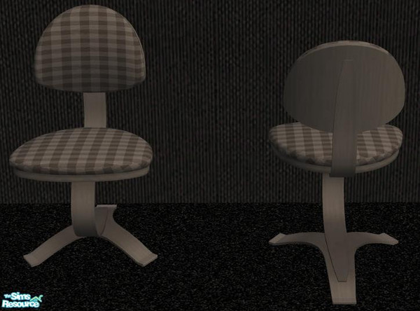 Sims 2 — NK PI Desk Chair Frames - Dark Grey by MoMama — A great chair starts with a great foundation. This desk chair