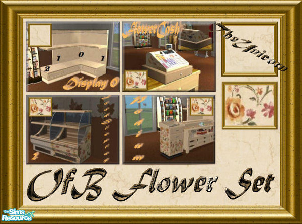 Sims 2 — OFBFlowerSet by The_Unicorn — A set for your stores, with flowers, something different!