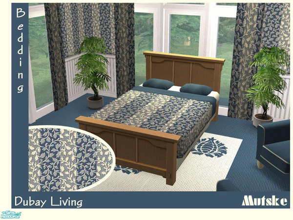 Sims 2 — Dubay Livingroom - Bedding / Curtain by Mutske — Dubay Livingroom - Bedding. Also useable in the Carmen Bedroom