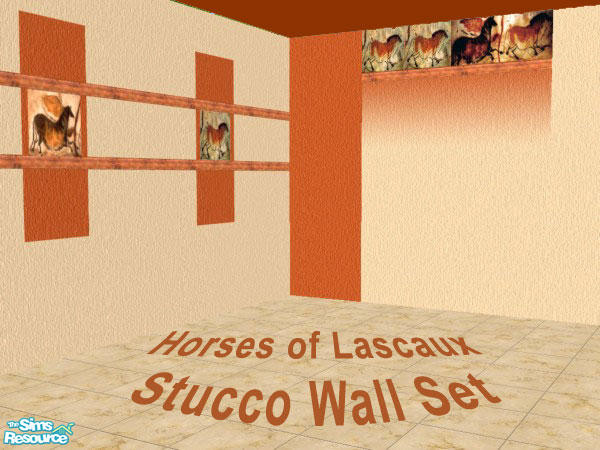 Sims 2 — Horses of Lascaux by TheaDidia — Painted in the caves of Lascaux more than 15,000 years ago, your Sims can now