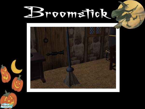 Sims 2 — Broomstick by Shakeshaft — Part of a set of new meshes for your witchie sims, set includes a cauldron,