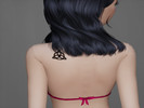 Sims 4 — Charmed Back Tattoo by sweetheartwva — A Tattoo of the Charmed Symbol