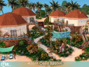 Sims 4 — Azure Oasis Resort / No CC by nolcanol — Azure Oasis Resort is a resort with five houses for rent. Four of them