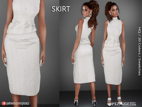 Sims 4 — [Patreon] Classic Pencil Skirt by pizazz — A classic modern pencil skirt for your sims 4 game. Dress it up or