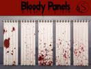 Sims 4 — Bloody Panels by Simmie Studio by Simmie_Studios — Perfect for crime scenes or Halloween party's