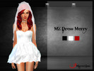 Sims 4 — Dress Merry by MayerZims — Gothic Style Short Dress for daily use, a wedding or Halloween Basis of the Game