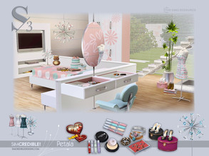 Sims 3 — Petala Beauty Room by SIMcredible! — This is the second part of the Petala bedroom set. There are vitrines,