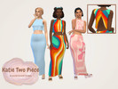 Sims 4 — Katie Two Piece by SlashyAshySims — Two piece outfit including crop top with open back detail and maxi skirt. -