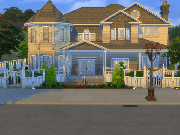 Sims 4 — Cape Cod Mansion by stevo4452 — Hello all, welcome to The Cape Cod Mansion. Do I know anything about cape cod