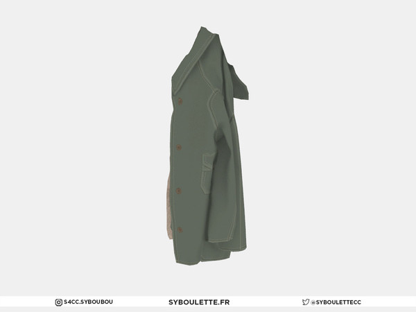 Sims 4 — Nathalie - Hanged coat by Syboubou — This is a hanged coat for midseason.