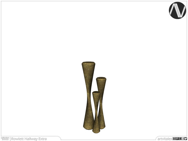 Sims 4 — Rowlett Decorative Conical Objects by ArtVitalex — Hallway Collection | All rights reserved | Belong to 2022
