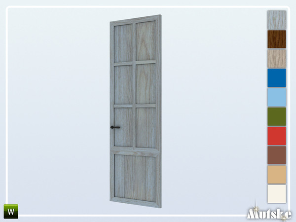 Sims 4 — Kafenes Deco Door Privat by Mutske — Part of the construtionset Kafenes. Made by Mutske@TSR.