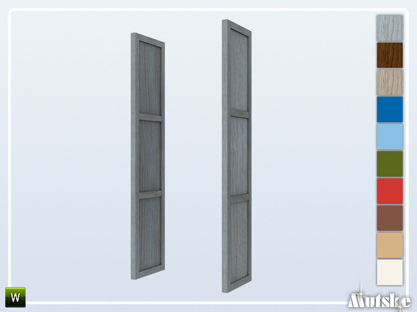 Sims 4 — Kafenes Shutter Middle Open by Mutske — Part of the construtionset Kafenes. Made by Mutske@TSR.