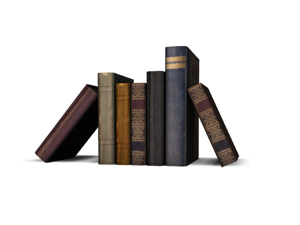 Sims 4 — Mid Century Dining Books by Angela — Decorative books for your room. Vintage style. 