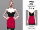 Sims 4 — Dress #4 by SimsCCPrime — - Female, Teen-Elder - CAS Thumbnail Included - 8 Swatches - All lods included - All