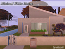 Sims 4 — Minimal White House by elisaeli1 — this house is suitable has single sims who do not want to start a family in