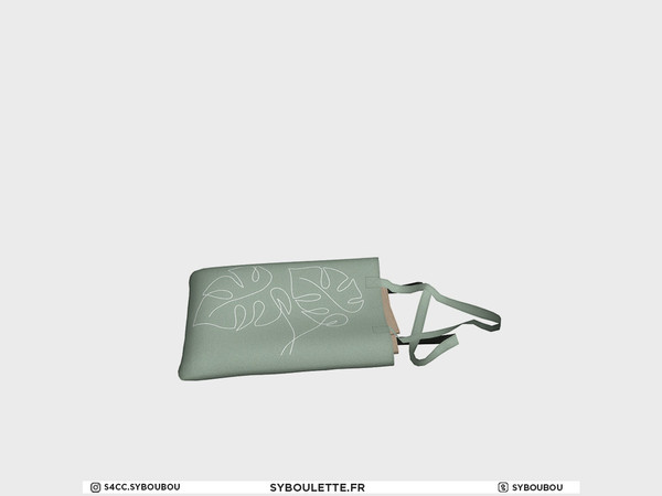 Sims 4 — Millennial - Totebag floor by Syboubou — This totebag can be used to clutter the floor.