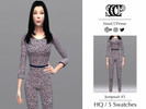 Sims 4 — Jumpsuit #5 by SimsCCPrime — - Female, Teen-Elder - CAS Thumbnail Included - 5 Swatches - All lods included -