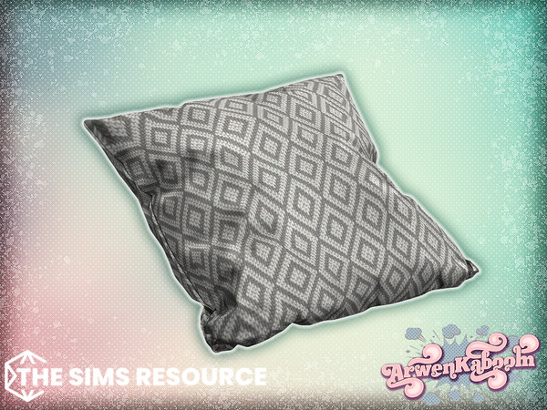 Sims 4 — Arteana - Cushion 4 by ArwenKaboom — Base game objects in multiple recolors. Find all items by searching